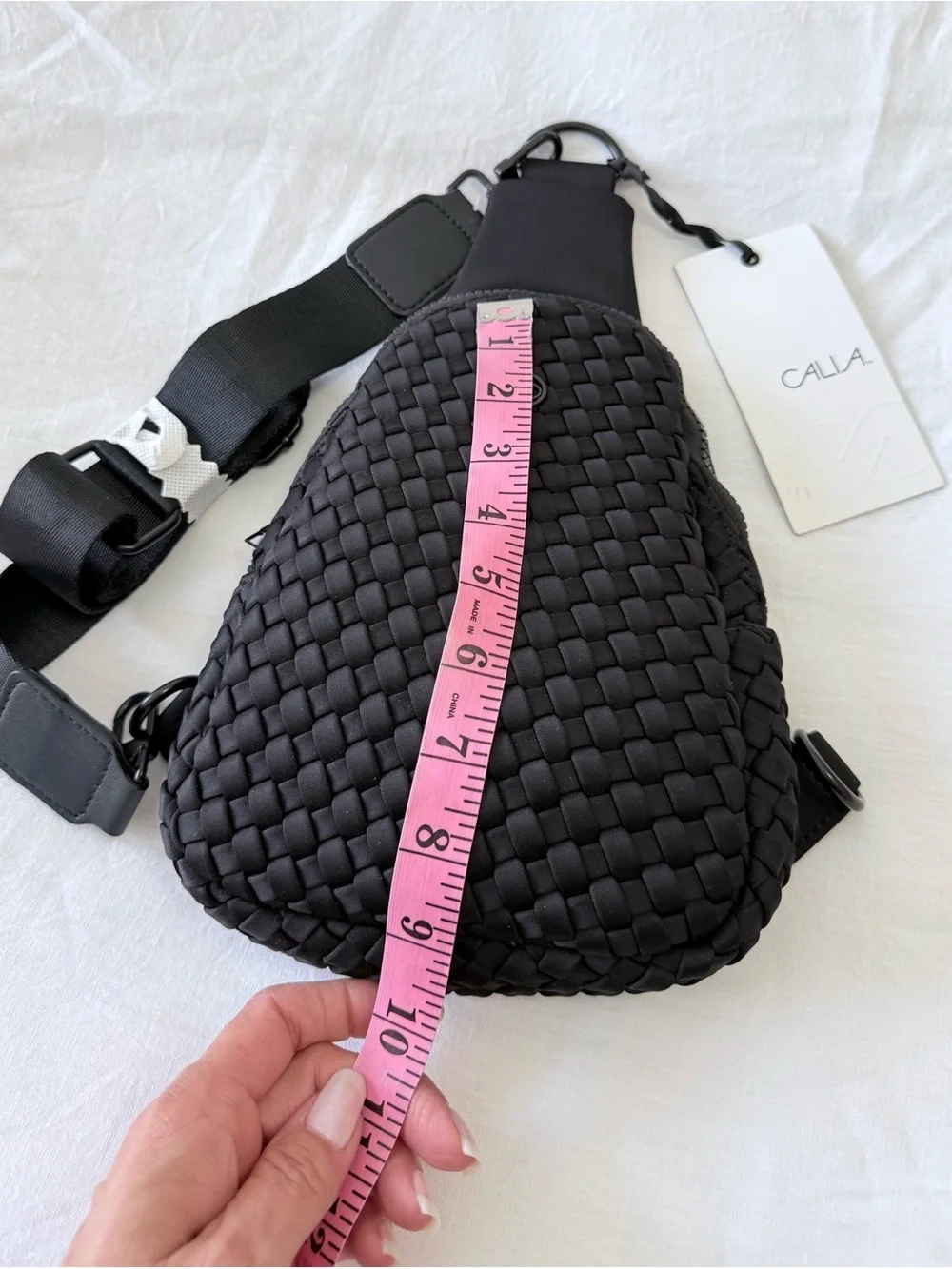 Calia | Black Neoprene Journey Convertible Sling Bag Backpack | Adjustable NWT